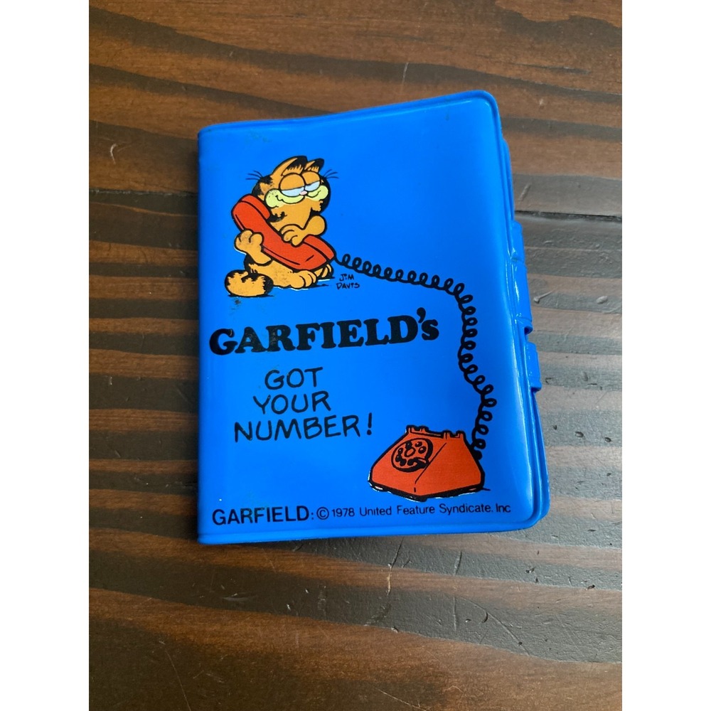 1978 Garfield's Got Your Number! Blue Address Book Young Things by Dakin